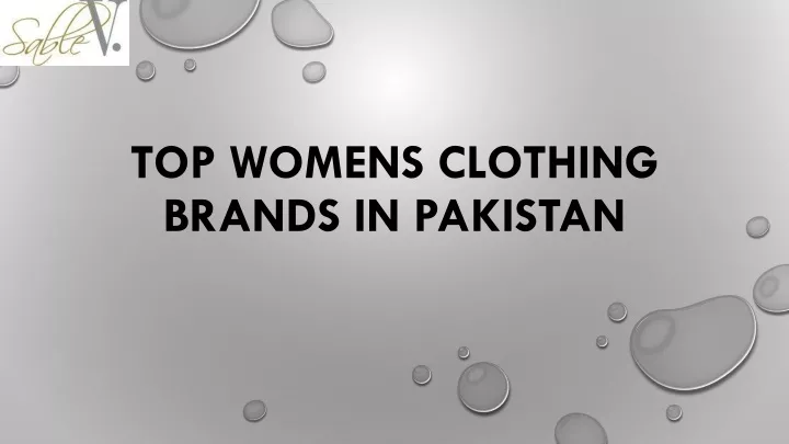 top womens clothing brands in pakistan