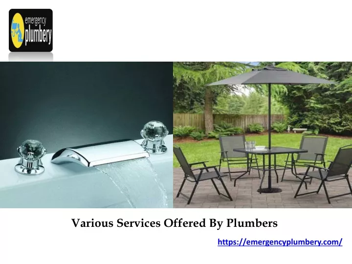 various services offered by plumbers