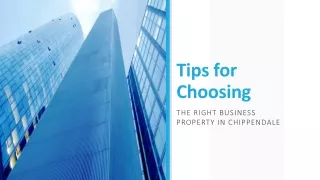 tips for choosing