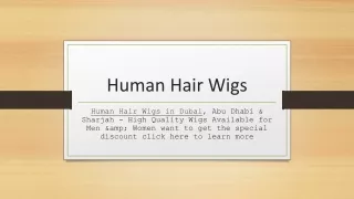 Human Hair Wigs