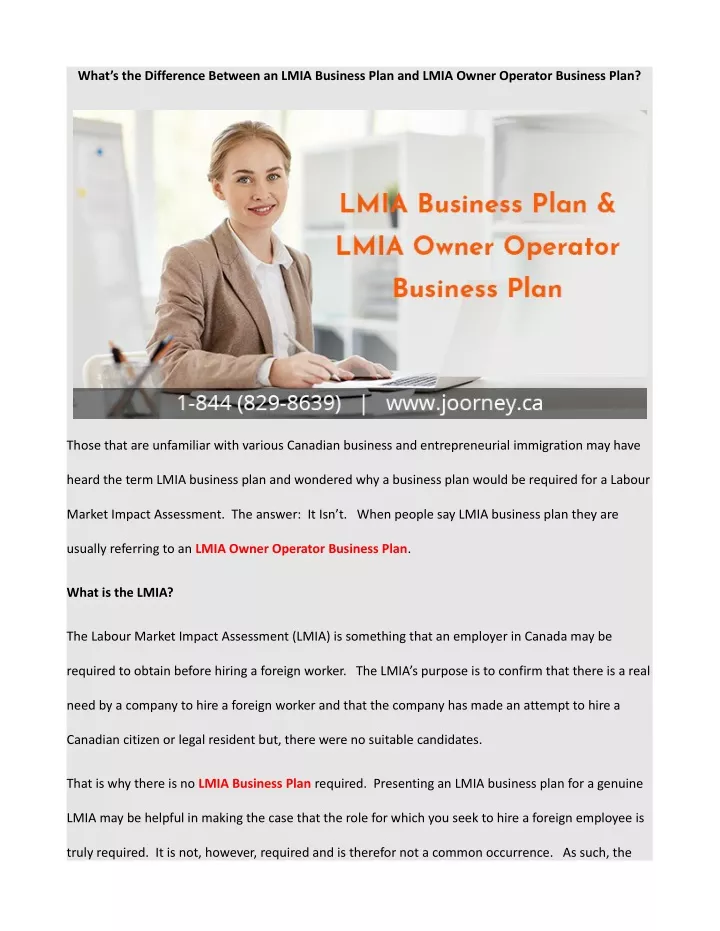 what s the difference between an lmia business