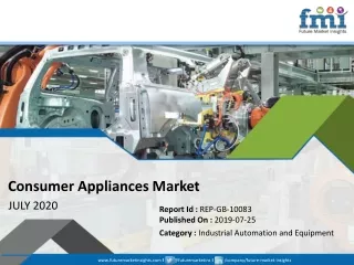 Consumer Appliances Market Size, Share, Growth, Product Type, Industry Trends & Fore-cast to 2029