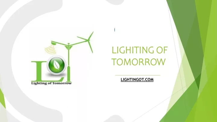 lighiting of tomorrow