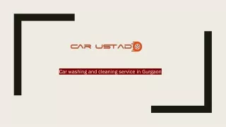 Car Cleaning and Washing services in Gurgaon