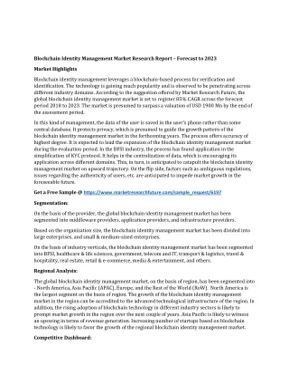 blockchain identity management market research