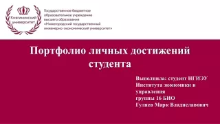 Портфолио