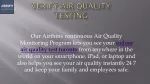 Air Quality Monitoring | Verify Air Quality Testing - slide 1