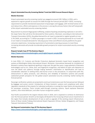 airport automated security screening market trend