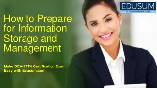 how to prepare for information storage