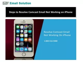 1-800-316-3088 Steps to Resolve Comcast Email Not Working on iPhone