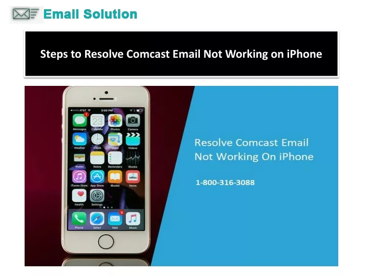 steps to resolve comcast email not working on iphone