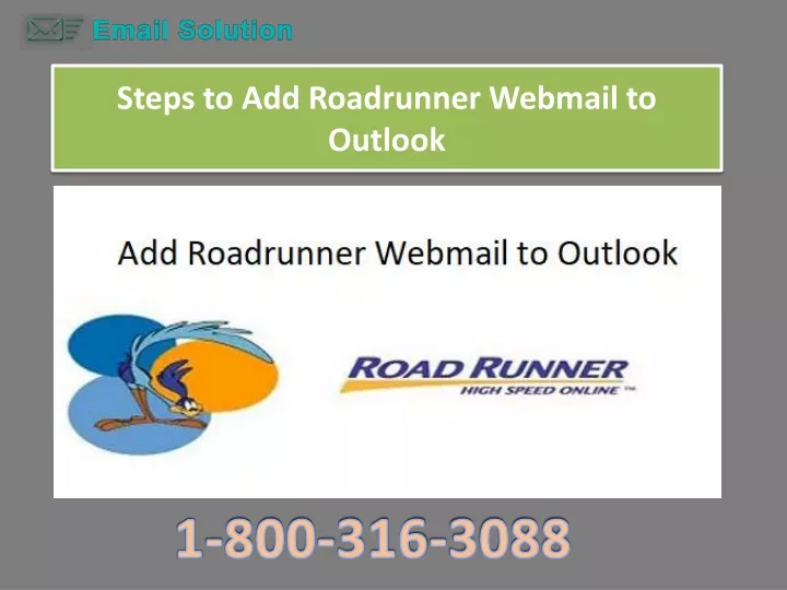 steps to add roadrunner webmail to outlook