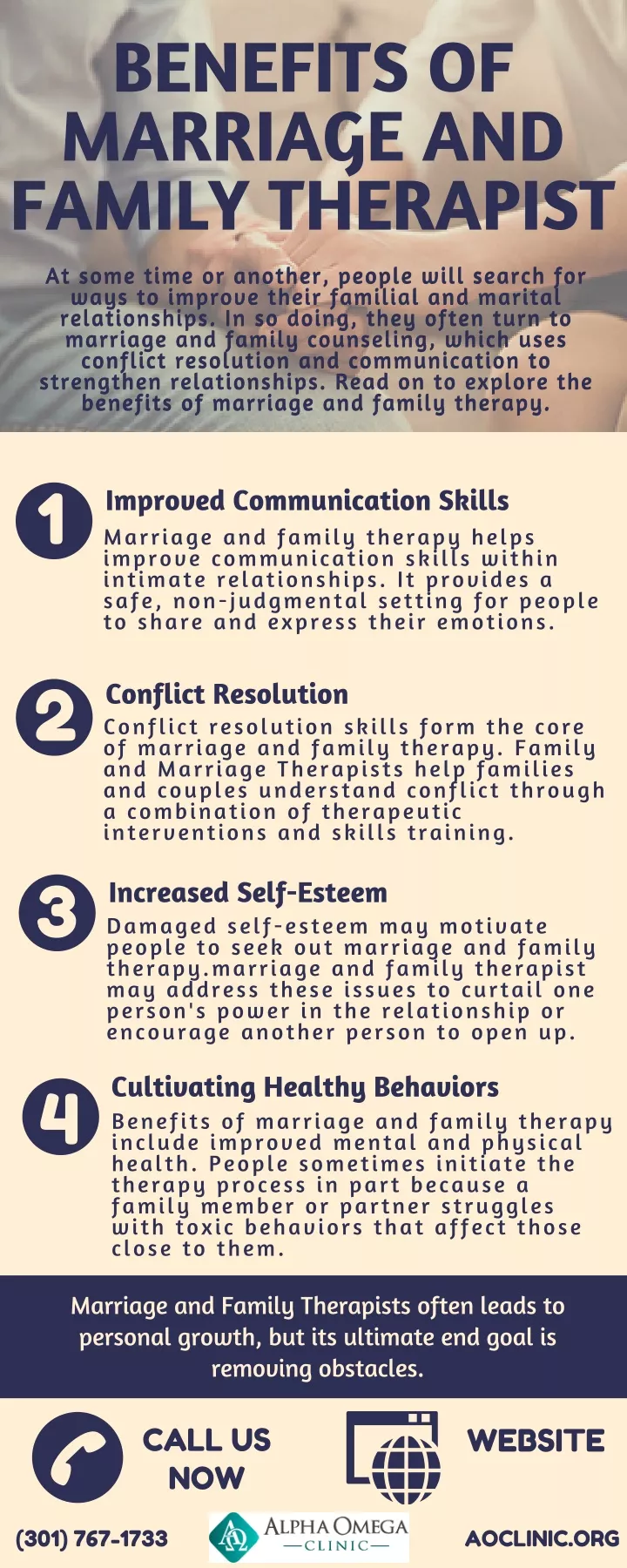 benefits of marriage and family therapist