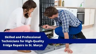 Skilled and Professional Technicians for High-Quality Fridge Repairs in St. Marys