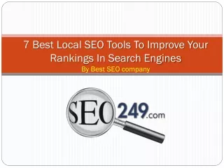 Best SEO strategies tools by the best SEO company