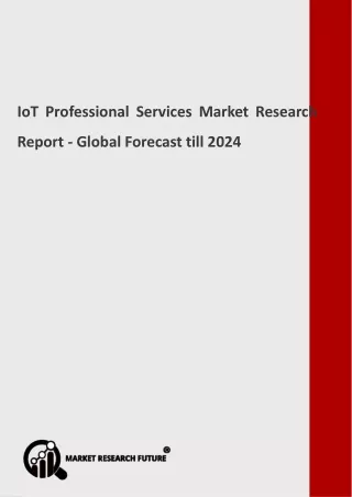 iot professional services market research report