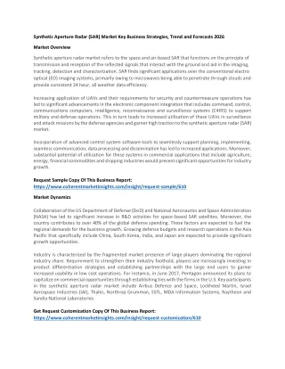 synthetic aperture radar sar market key business