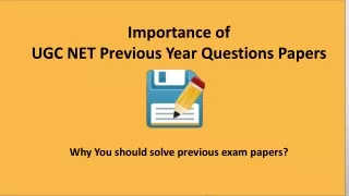 Importance of UGC NET Question Papers