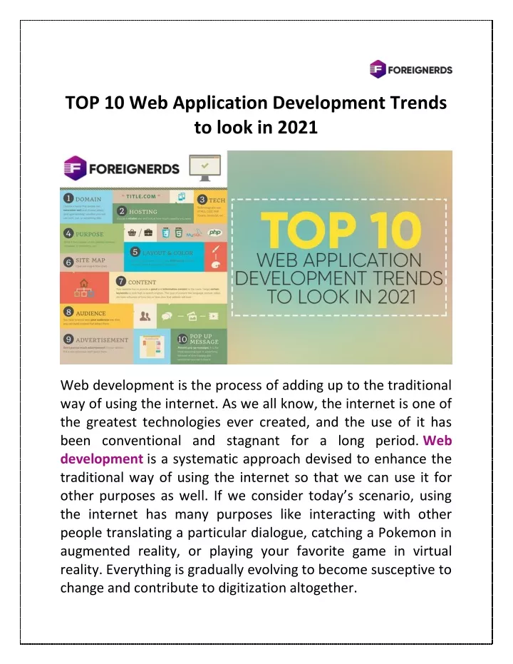 top 10 web application development trends to look