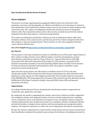 data classification market research report