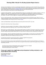 Hiring A Roofing Contractor For Roofing Repair Service - slide 1