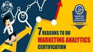 Reason to do marketing analytics certification