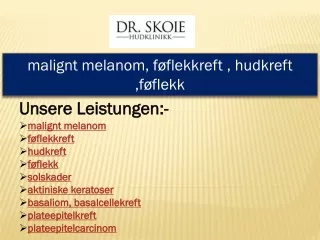 malignt melanom f flekkreft hudkreft f flekk