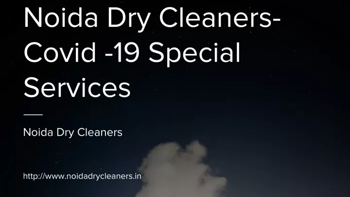 noida dry cleaners covid 19 special services