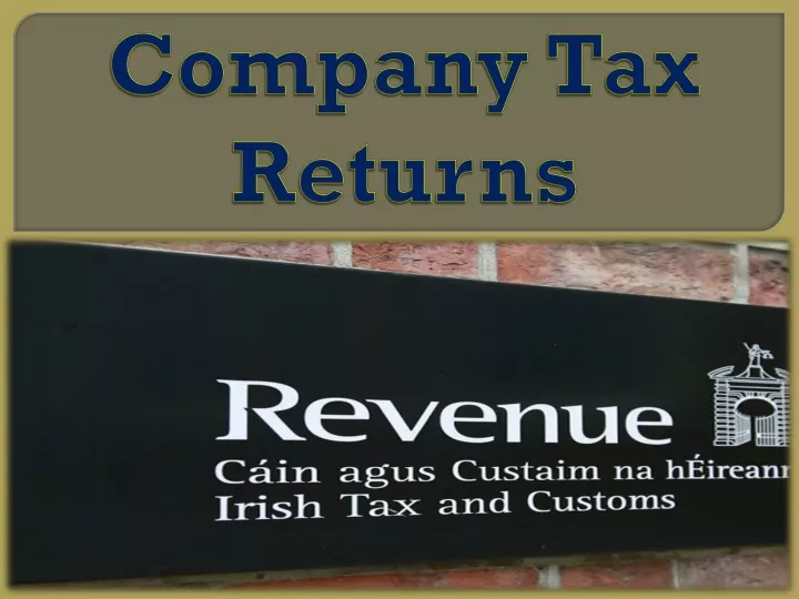 company tax returns