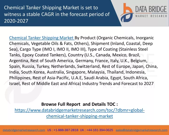 chemical tanker shipping market is set to witness