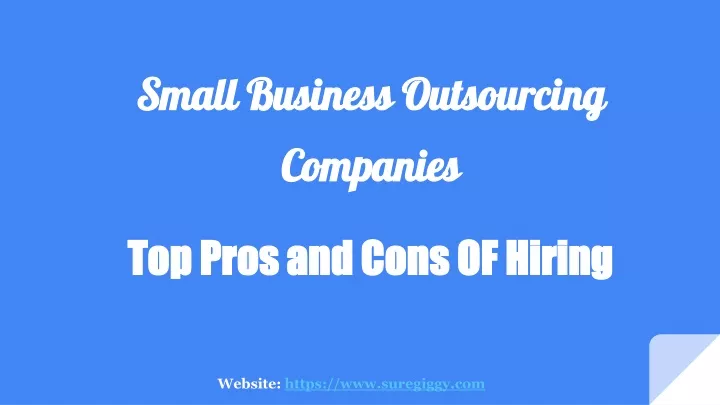 small business outsourcing companies