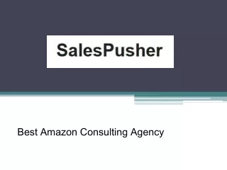 Best Amazon Consulting Agency - www.salespusher.com