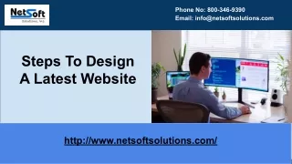 Steps To Design A Latest Website