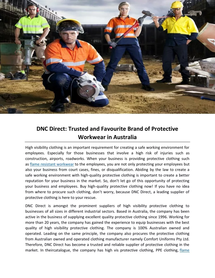 dnc direct trusted and favourite brand