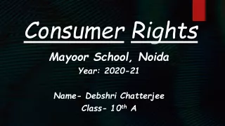 Consumer Rights