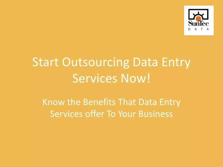 start outsourcing data entry services now