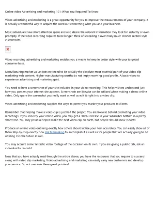 online video advertising and marketing 101 what