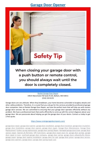 garage door opener
