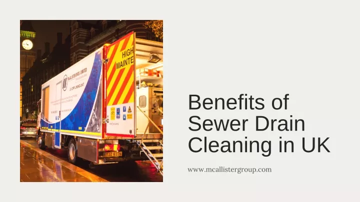 benefits of sewer drain cleaning in uk