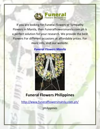 Funeral Flowers Manila | Funeralflowersmanila.com.ph
