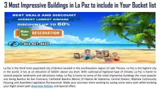 3 most impressive buildings in la paz to include
