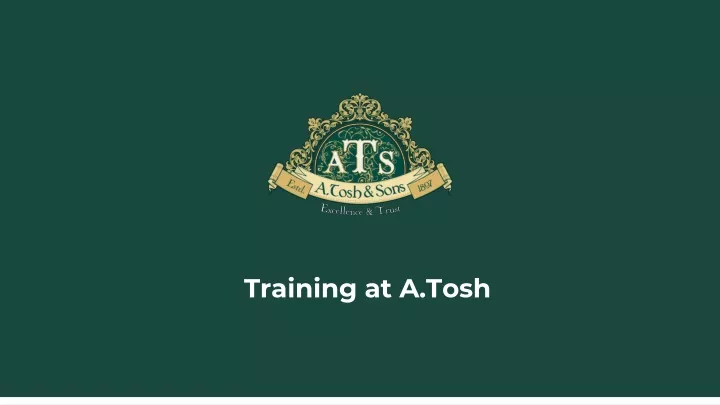 training at a tosh