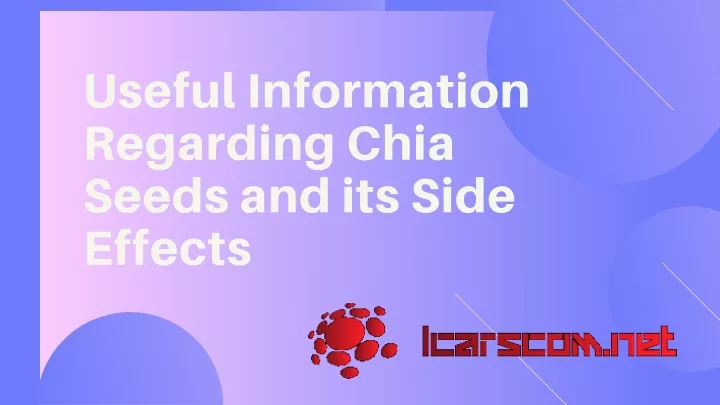 useful information regarding chia seeds