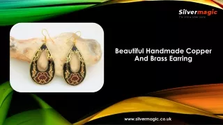 Brass and Copper Handmade Earring