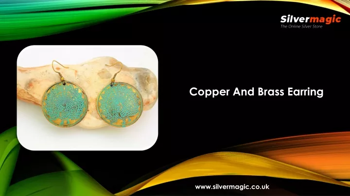 copper and brass earring