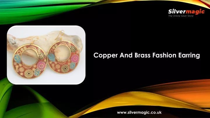 copper and brass fashion earring