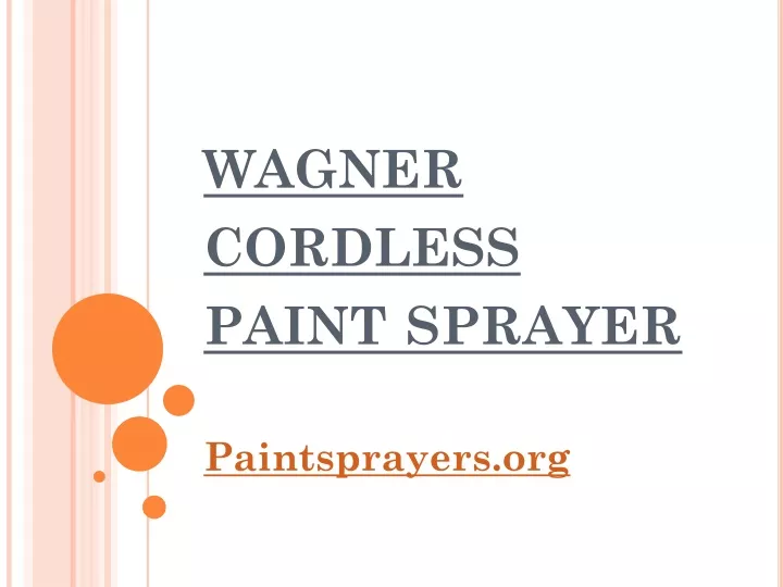 wagner cordless paint sprayer