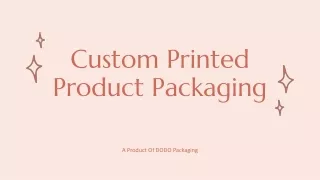 custom printed product packaging