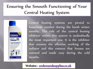 Ensuring the Smooth Functioning of Your Central Heating System