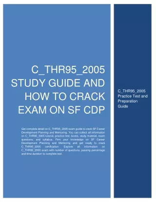 c thr95 2005 study guide and how to crack exam